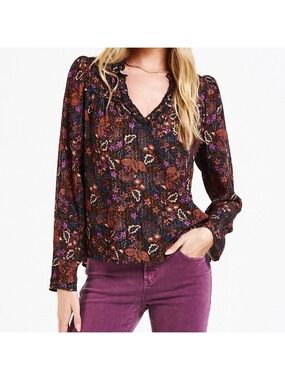 Dear John Multicolor Floral Blouse – Size Small
